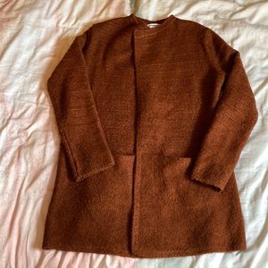Old navy burnt orange sweater coat